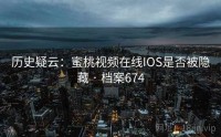 历史疑云：蜜桃视频在线IOS是否被隐藏 · 档案674