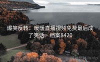 爆笑反转：暖暖直播视频免费最后成了笑话 · 档案8420